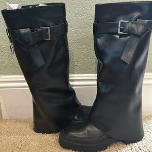 Zara folder over boots